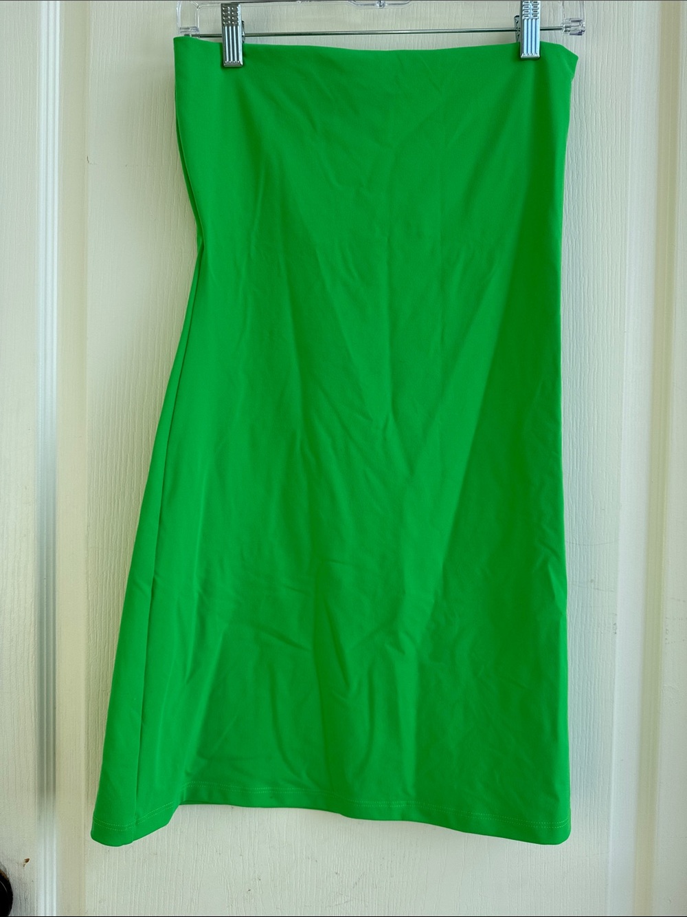 Susana Monaco Bright Green Strapless Tube Mini Dress